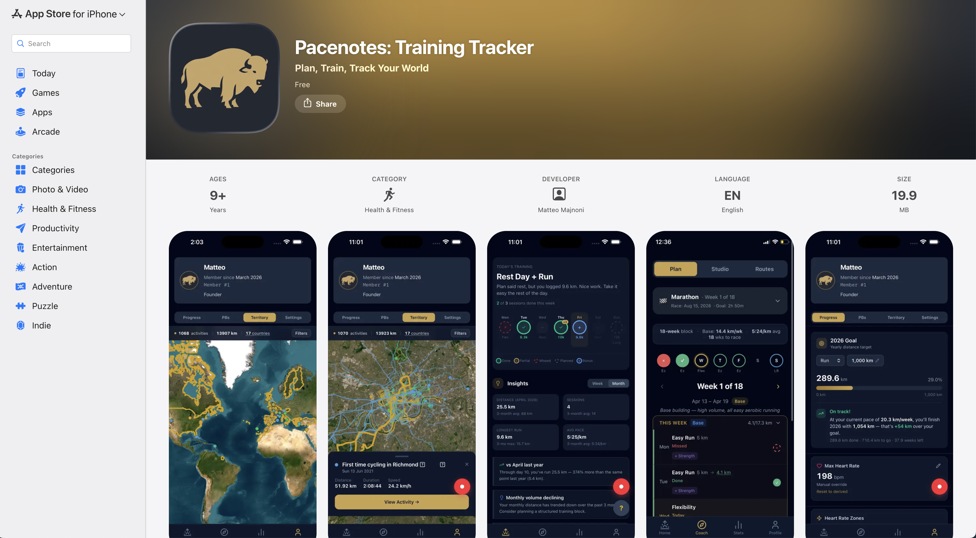 Pacenotes on the App Store. Gold buffalo and all.