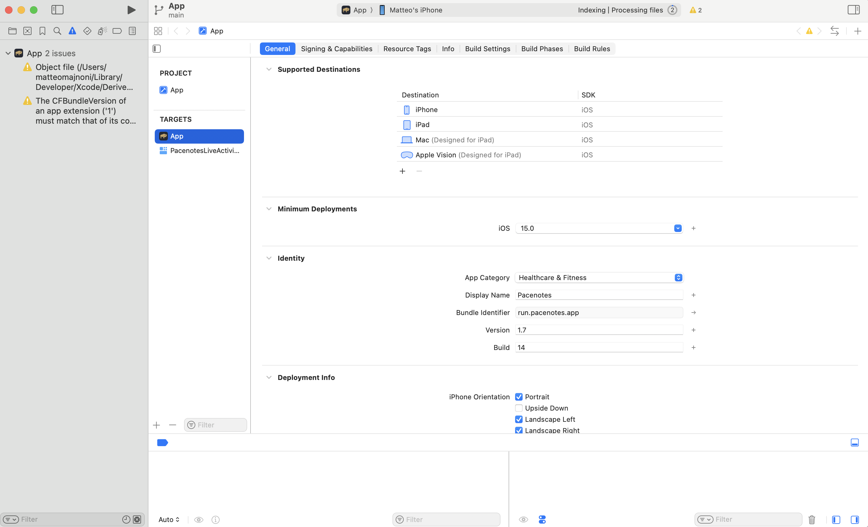 Xcode: version 1.7, Build 14. Every number earned.